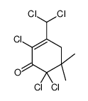 2-Cyclohexen-1-one, 2,6,6-trichloro-3-(dichloromethyl)-5,5-dimethyl- 结构式