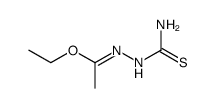 Ethanehydrazonic acid, N-(aminothioxomethyl)-, ethyl ester 结构式