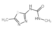 1-甲基-3-(5-甲基-1,3,4-噻二唑-2-基)脲 结构式