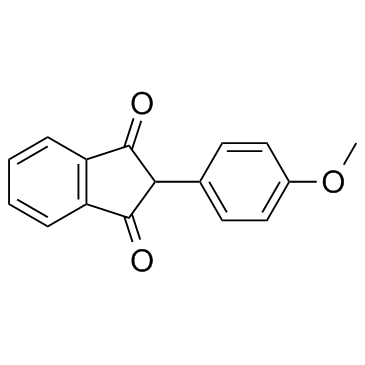 茴茚二酮 结构式