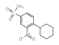 1-[4-(甲磺酰基)-2-硝基苯基]哌啶 结构式