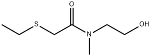 2-(乙硫基)-N-(2-羟乙基)-N-甲基乙酰胺 结构式