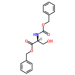 N-苄氧羰基-L-丝氨酸苯醚 结构式