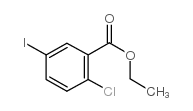 2-氯-5-碘苯甲酸乙酯 结构式