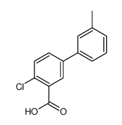 2-氯-5-(3-甲基苯基)苯甲酸 结构式