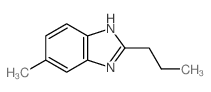 5-甲基-2-丙基-1H-苯并咪唑 结构式