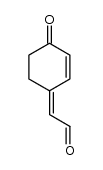 Acetaldehyde, (4-oxo-2-cyclohexen-1-ylidene)-, (Z)- (9CI) 结构式