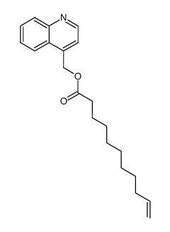 10-Undecenoic acid, 4-quinolinylmethyl ester 结构式
