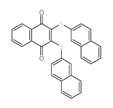 2,3-双(萘-2-基硫基)萘-1,4-二酮 结构式