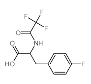 4-氟-N-(三氟乙酰基)苯丙氨酸 结构式