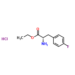 L-4-氟苯丙氨酸乙酯盐酸盐 结构式