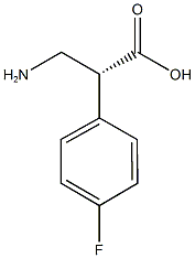 (R)-3-氨基-3-(4-氟苯基)-丙酸 结构式