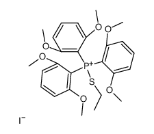 三(2,6-二甲氧基苯基)(乙硫基)碘化鏻 结构式