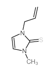 1-甲基-3-烯丙基咪唑-2-硫酮 结构式
