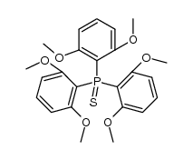 三(2,6-二甲氧基苯基)硫化膦 结构式