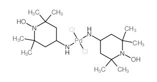 dichloropalladium,(1-hydroxy-2,2,6,6-tetramethylpiperidin-4-yl)azanide 结构式