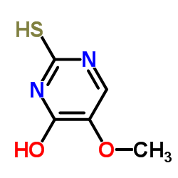 5-甲氧基-2-巯基-4-嘧啶醇 结构式