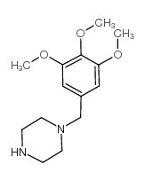 1-(3,4,5-三甲氧基苄基)哌嗪 结构式