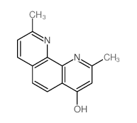 2,9-二甲基-4-羟基-1,10-菲咯啉 结构式