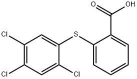 2-[(2,4,5-三氯苯基)硫代]苯甲酸 结构式