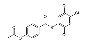 4-乙酰氧基苯硫代甲酸-S-(2,4,5-三氯苯基)酯 结构式