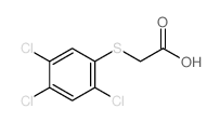2-(2,4,5-三氯苯基)硫代乙酸 结构式
