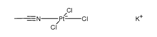 Platinate(1-), (acetonitrile)trichloro-, potassium, (SP-4-2)- (9CI) 结构式