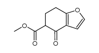 4-氧代-4,5,6,7-四氢苯并呋喃-5-羧酸甲酯 结构式