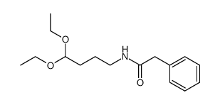 N-(4,4-二乙氧基丁基)-2-苯基乙酰胺 结构式