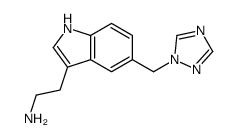 5-(1H-1,2,4-三唑-1-基甲基)-1H-吲哚-3-乙胺 结构式