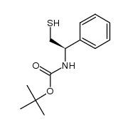 Carbamic acid, [(1R)-2-mercapto-1-phenylethyl]-, 1,1-dimethylethyl ester 结构式