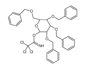 2,3,4,6-四-O-苄基-β-D-吡喃葡萄糖基三氯乙酰亚胺酯 结构式