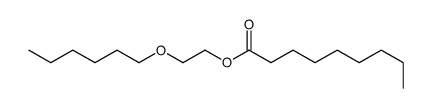 Nonanoic acid, 2-(hexyloxy)ethyl ester 结构式