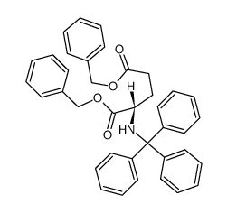 N-三苯甲基-L-谷氨酸二苄酯 结构式
