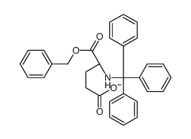 N-三苯甲基-L-谷氨酸 1-苄酯 结构式