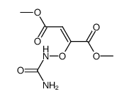 2-Butenedioic acid, 2-[[(aminocarbonyl)amino]oxy]-, dimethyl ester, (Z)- (9CI) 结构式