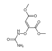 2-Butenedioic acid, 2-[[(aminocarbonyl)amino]oxy]-, dimethyl ester, (E)- (9CI) 结构式