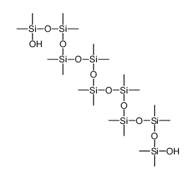 十八甲基-1,17-二氢氧基九硅氧烷 结构式