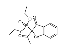 Phosphonic acid, P-(2-acetyl-2,3-dihydro-3-oxobenzo[b]selenophene-2-yl)-, diethyl ester 结构式