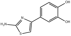 4-(2-氨基-1,3-噻唑-4-基)苯-1,2-二醇 结构式