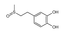 4-[2-(甲基亚磺酰基)乙基]-1,2-苯二酚 结构式