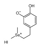 [2-(3,4-二羟基苯基)乙基]二甲基硒鎓碘化物 结构式