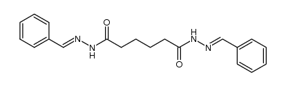 己二酰二(苯亚甲基酰肼) 结构式