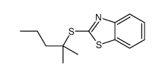 2-(2-甲基戊-2-基硫基)-1,3-苯并噻唑 结构式