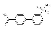 3'-氨基磺酰基-4-联苯基羧酸 结构式
