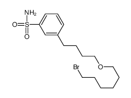 3-[4-(6-溴己氧基)丁基]苯磺酰胺 结构式