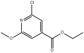 4-氯-2-甲氧基-6-吡啶羧酸乙酯 结构式