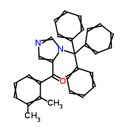 (2,3-Dimethylphenyl)[1-(trityl)-1H-imidazol-4-yl]methanone 结构式