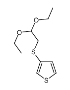 Thiophene, 3-[(2,2-diethoxyethyl)thio]- 结构式