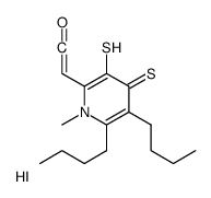 2-[5,6-dibutyl-1-methyl-3,4-bis(sulfanyl)pyridin-1-ium-2-yl]ethenone,iodide 结构式